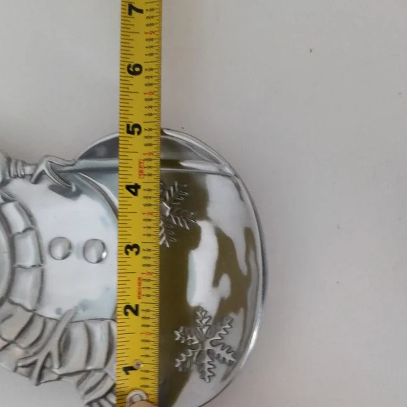 VTG Metal Snowman Candy Dish - Picture 4 of 5